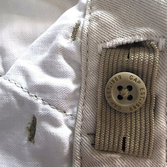 Gap Kids Uniform Twill Shorts Khaki Husky Boys Size 18 - Picture 6 of 11